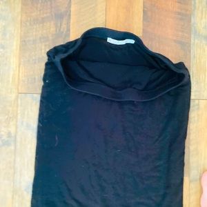 Black midi skirt